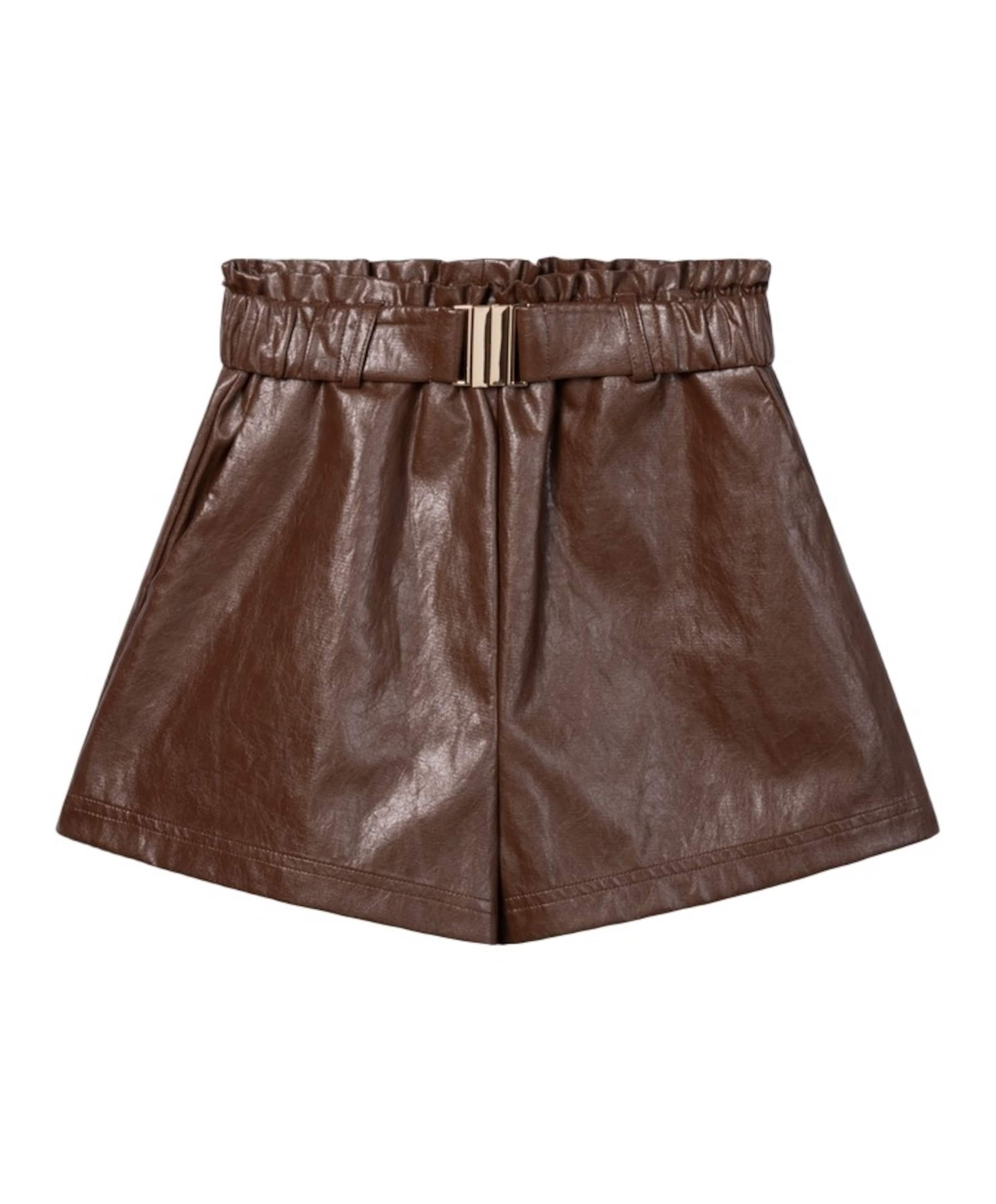 RIKKI PU CO 621 G meisjes korte broek bruin