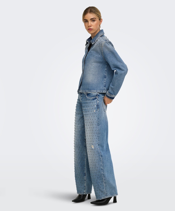 Dames blouse blauw