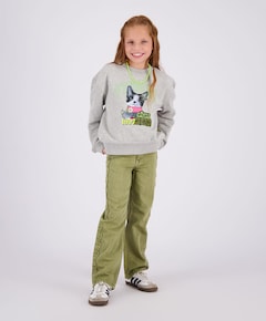 Meisjes sweater grijs