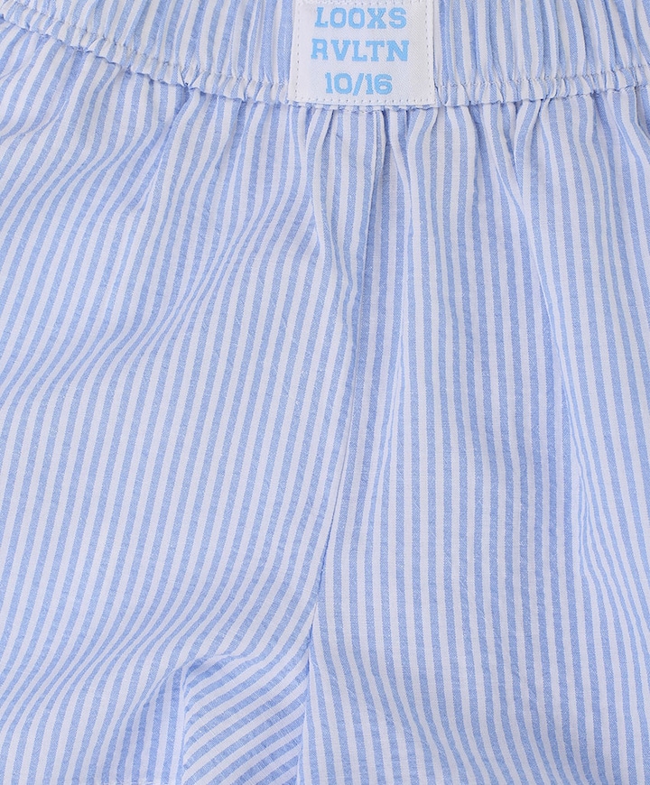 meisjes korte broek blauw