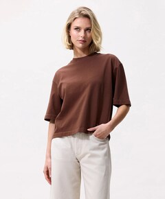 Dames T-shirt bruin