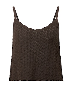 Dames top bruin