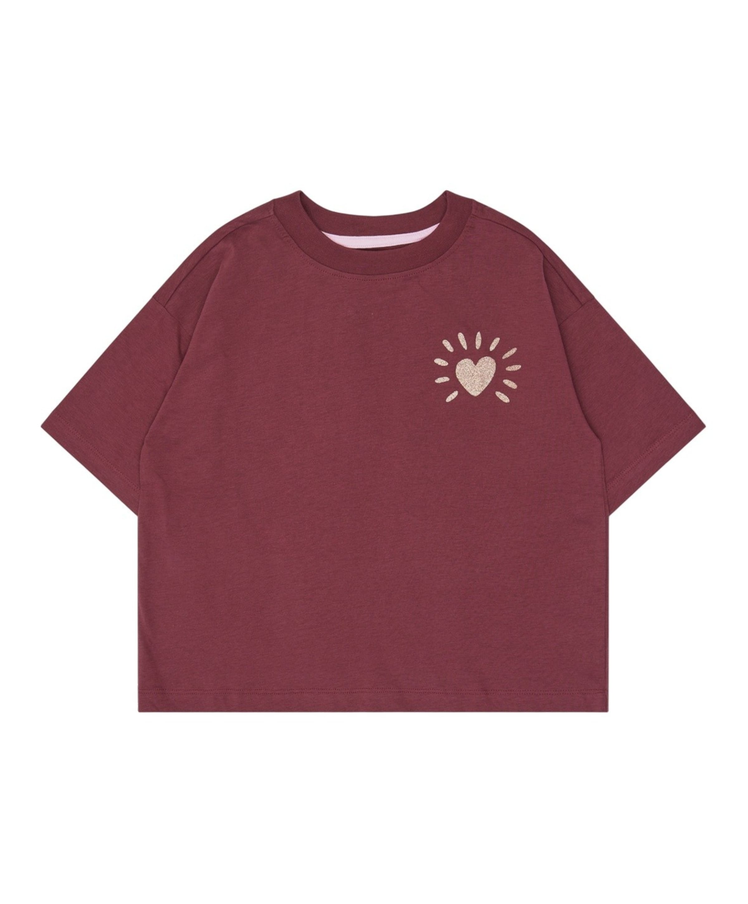 Meisjes T-shirt bordeaux