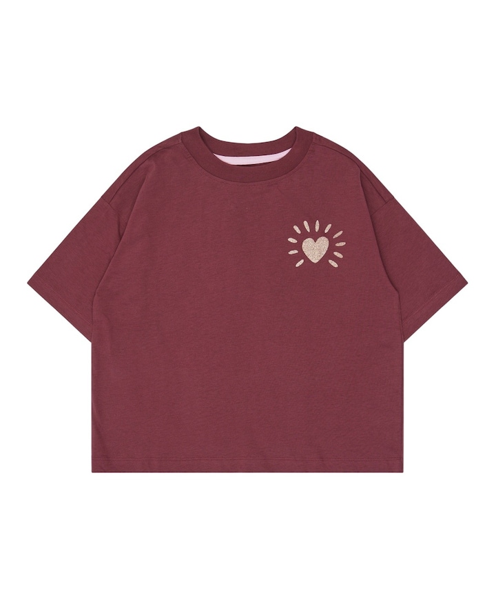 Meisjes T-shirt bordeaux
