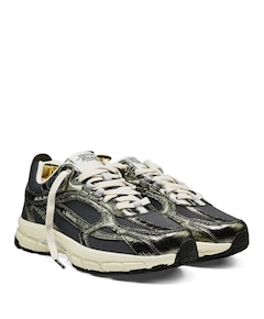 The Re-Run Cracked dames sneakers groen