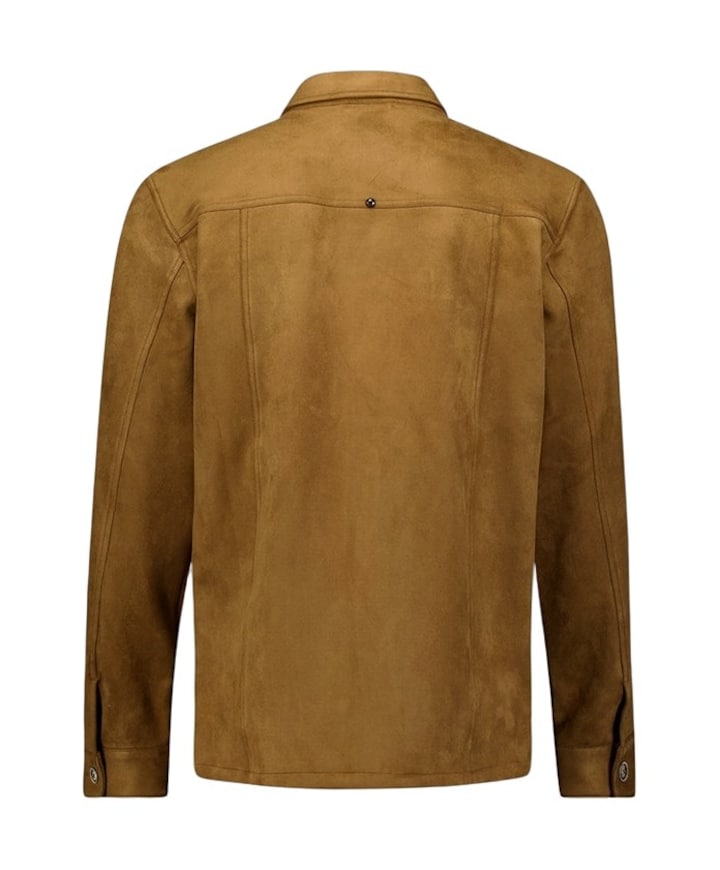 Heren overshirt beige