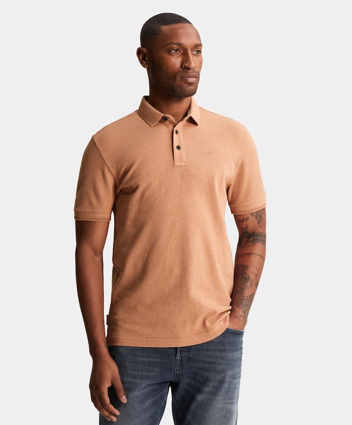 Heren polo oranje