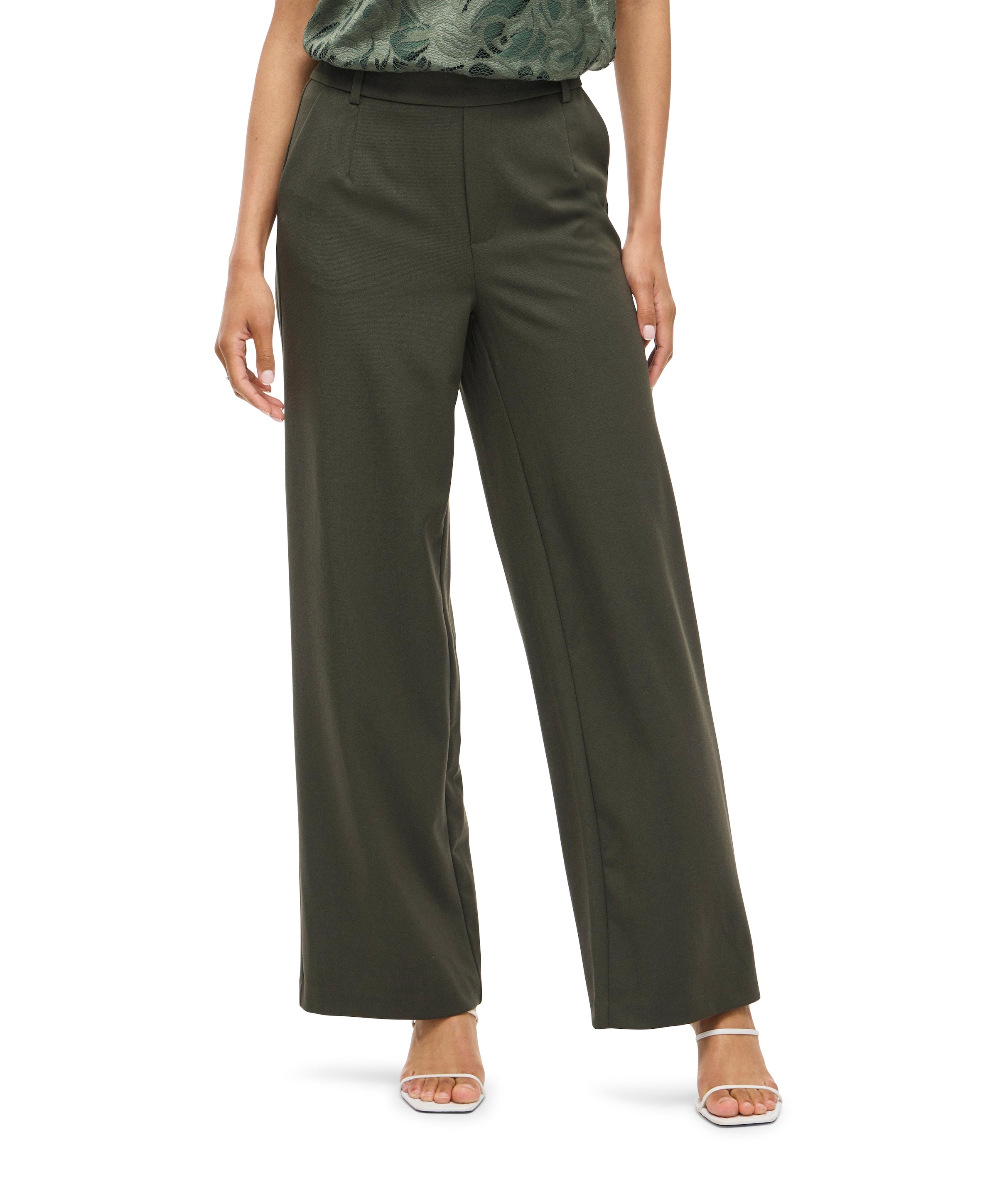 VIVARONE HW WIDE NOOS broek groen