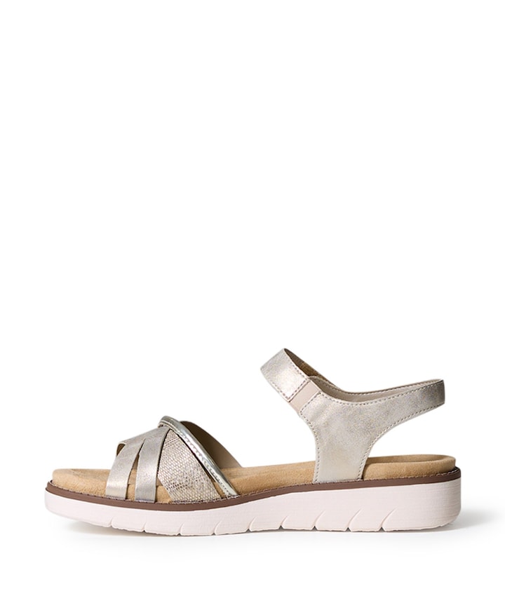 dames sandalen beige