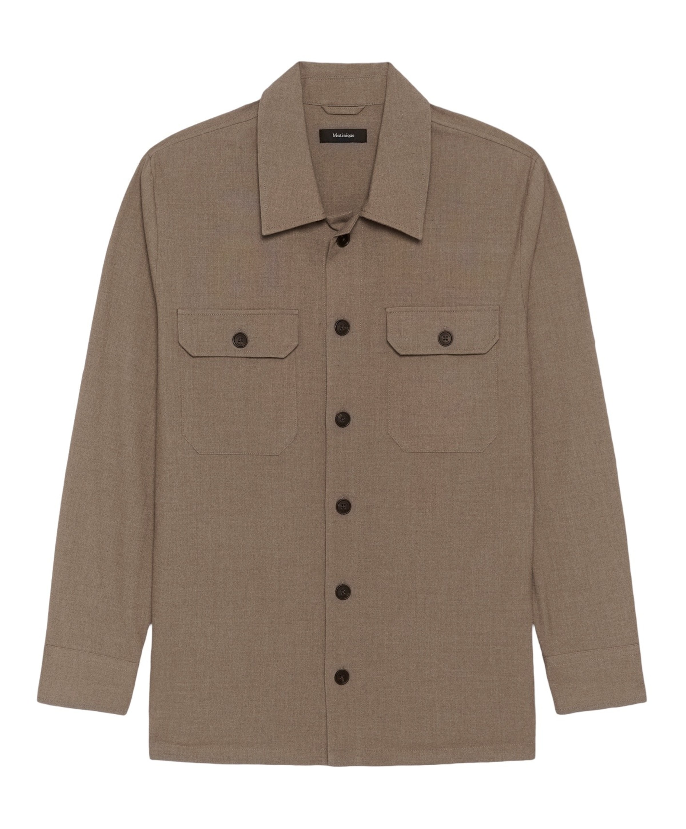 Heren overshirt beige