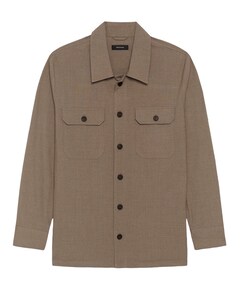 Heren overshirt beige