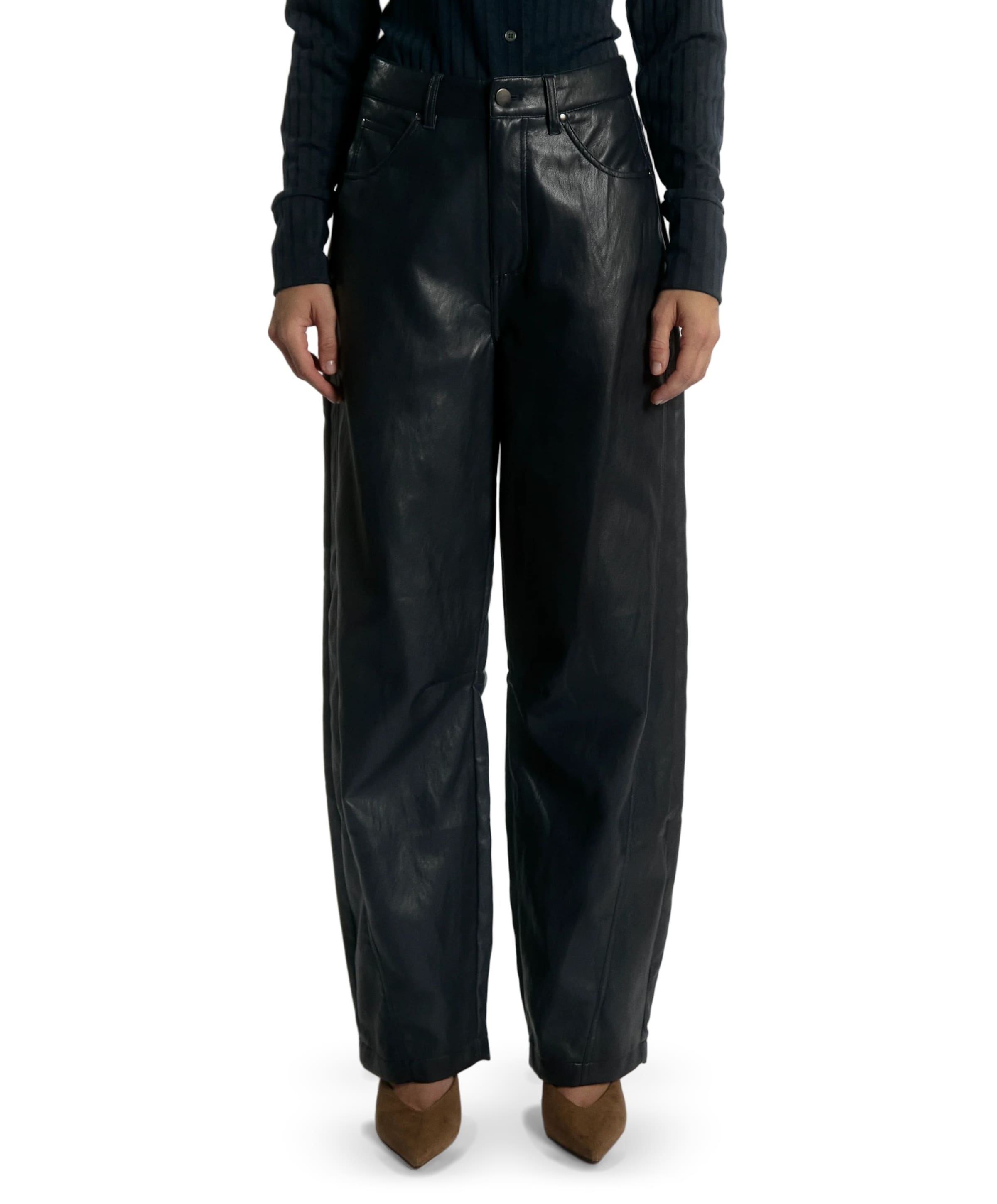 QUIN PU 689 dames broek blauw