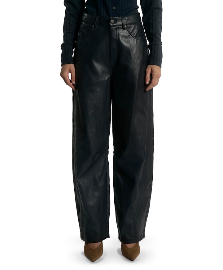 QUIN PU 689 dames broek blauw