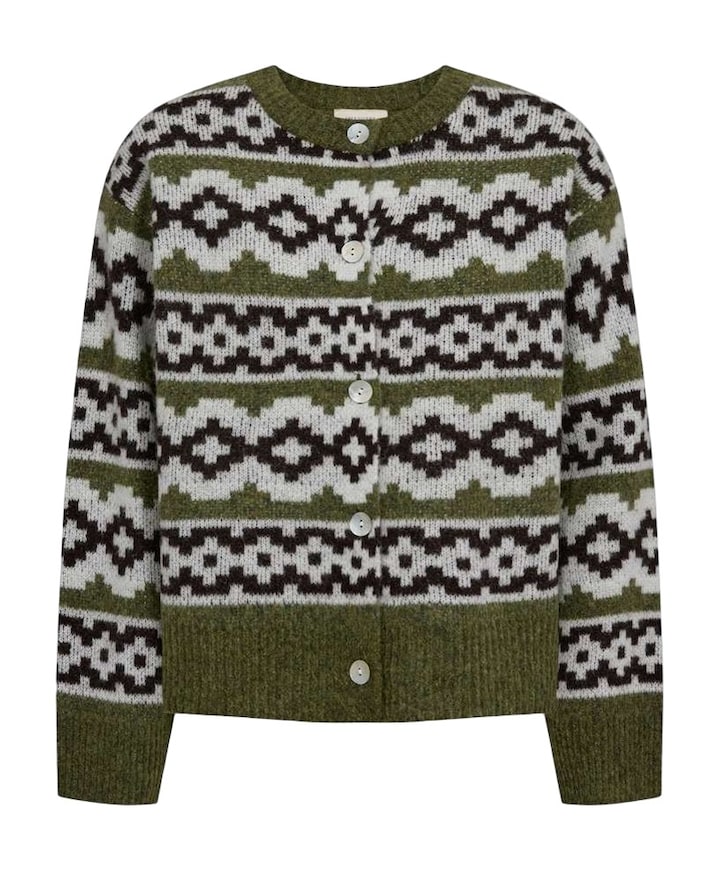 Dames vest groen
