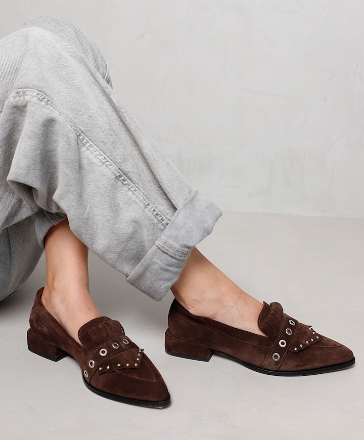Jazz Emily dames loafers bruin