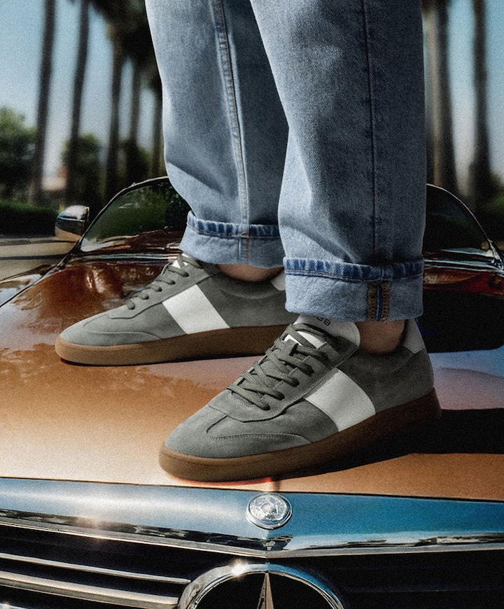 Zack sue LTHR heren sneakers groen