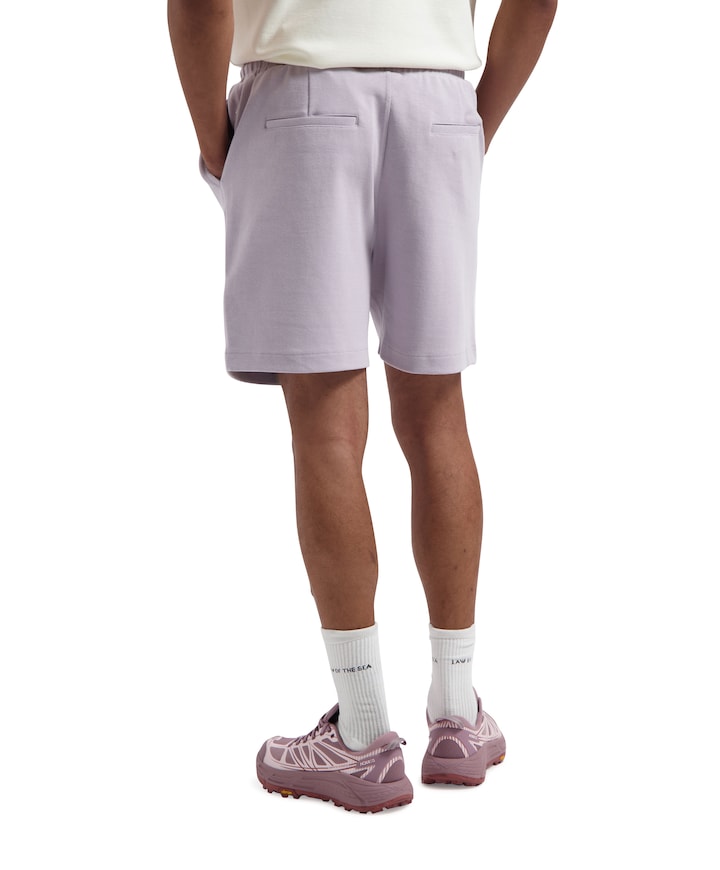 STAR RIBBED SWEAT SHORTS heren korte broek paars