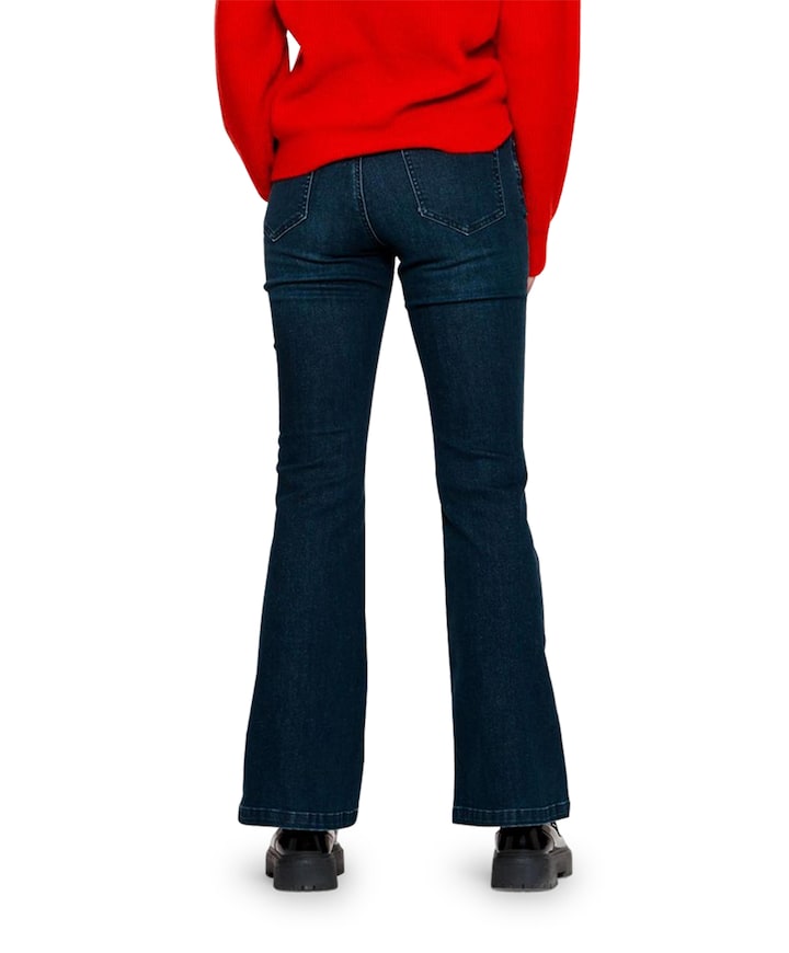 Jeans flair dames jeans blauw