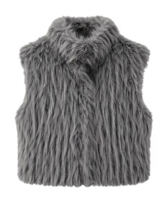 Dames gilet grijs