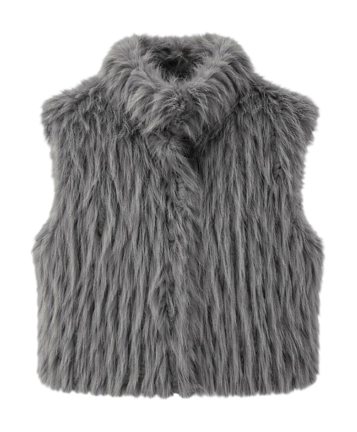 Dames gilet grijs