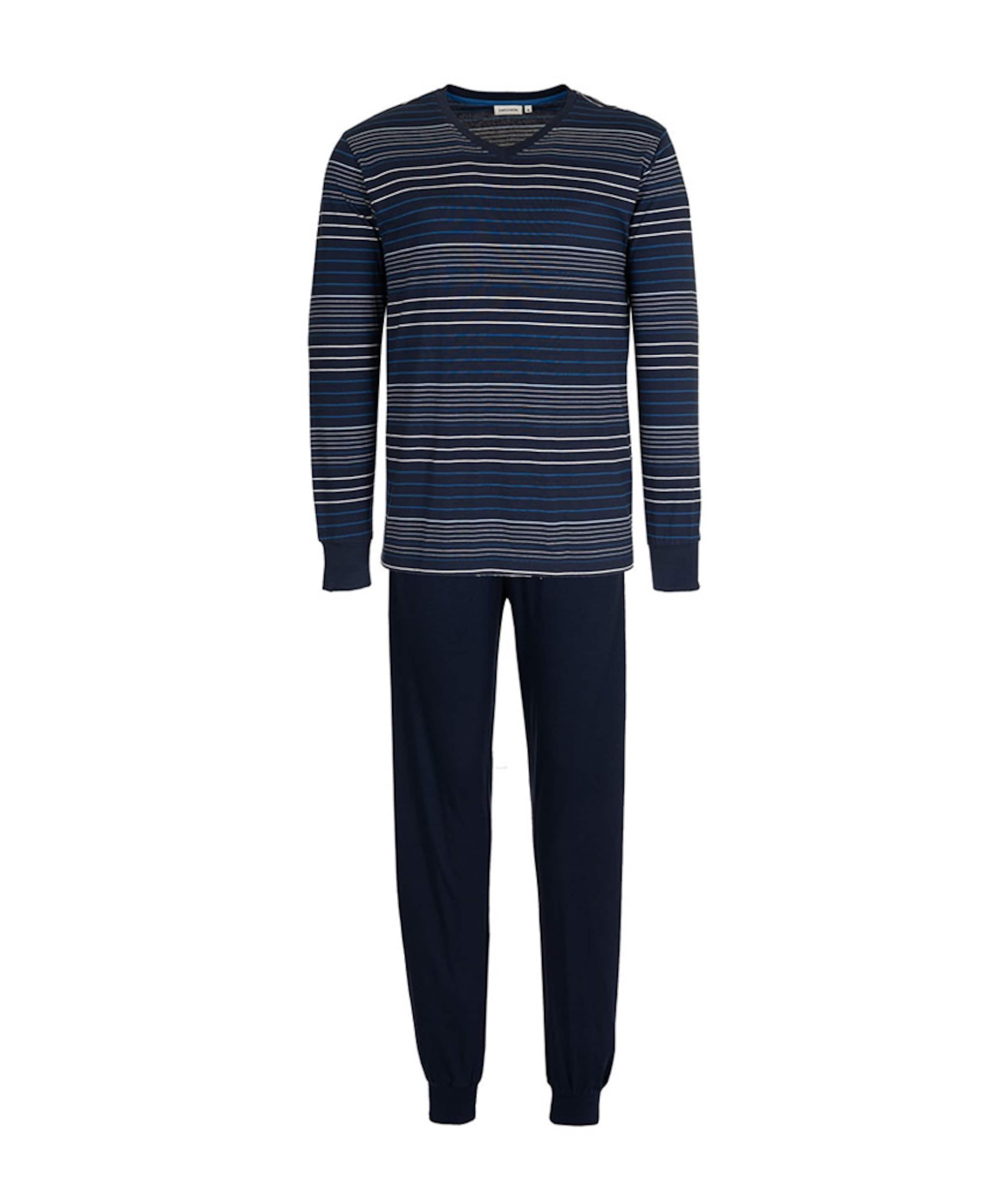 Heren pyjamaset blauw
