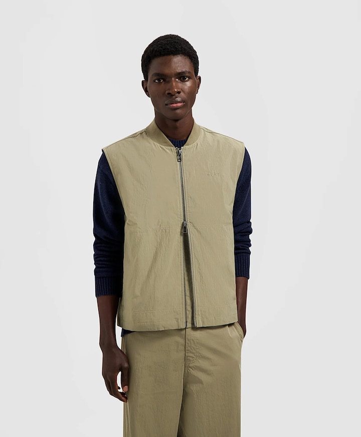 Heren bodywarmer beige