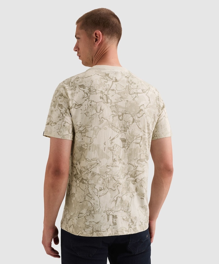 Heren T-shirt ecru