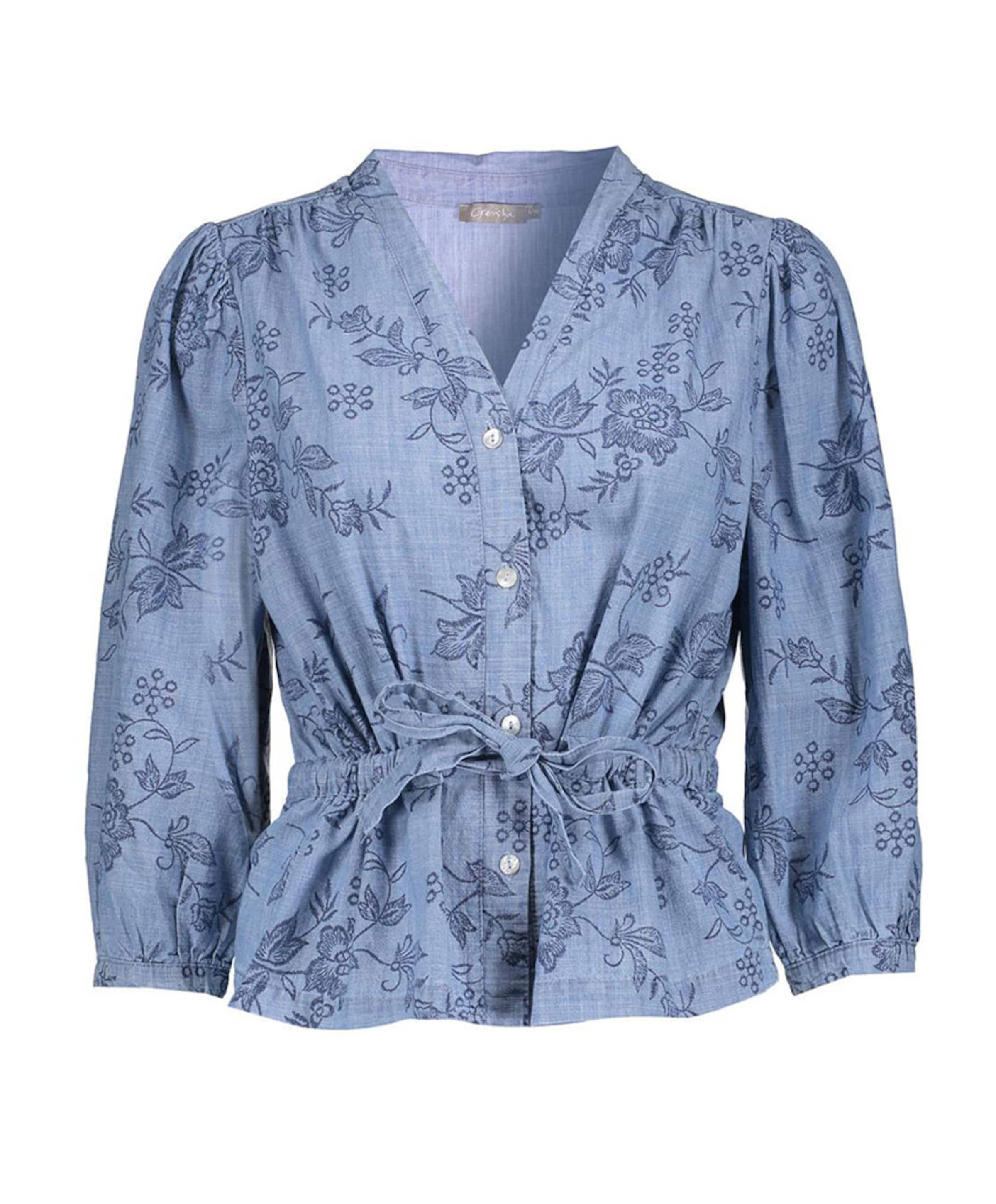 Dames blouse blauw