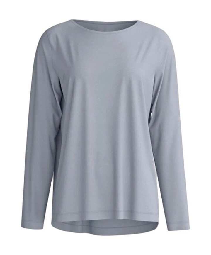 Dames pyjamatop grijs