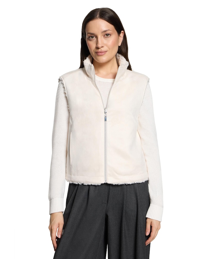Dames bodywarmer ecru