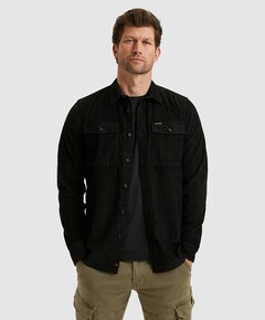 Heren overhemd lange mouw zwart