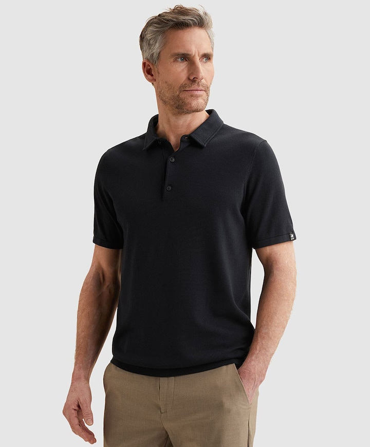 Heren polo blauw