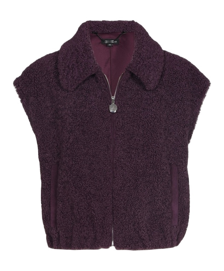 Dames gilet paars