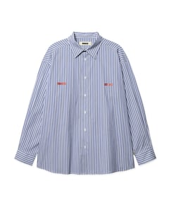 Heren overhemd lange mouw blauw