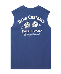 Heren singlet blauw