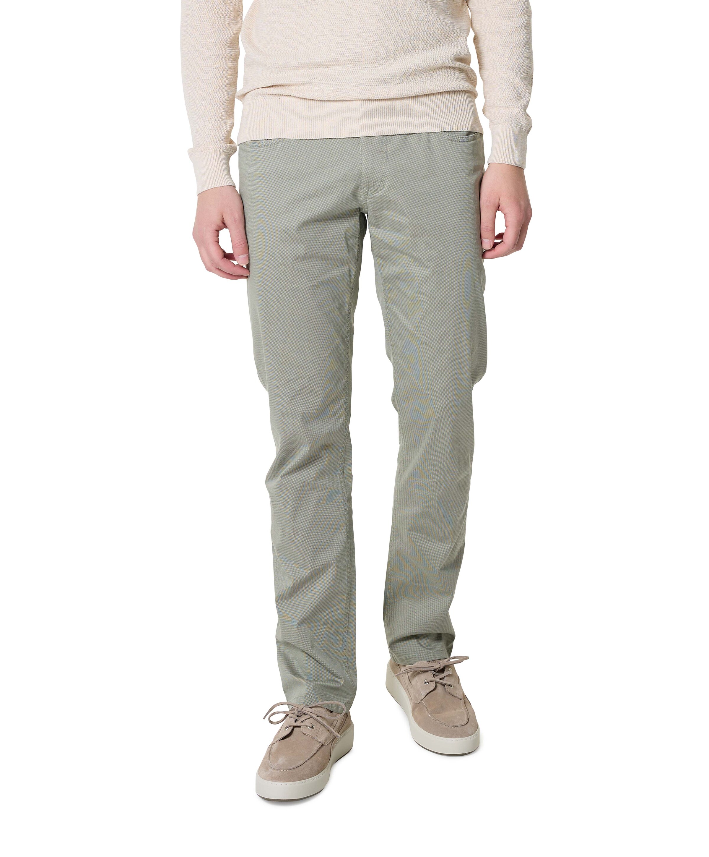 5-Pocket Modern Fit heren broek groen