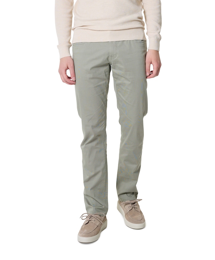 5-Pocket Modern Fit heren broek groen