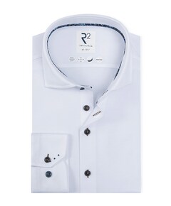 Heren overhemd extra lange mouw wit