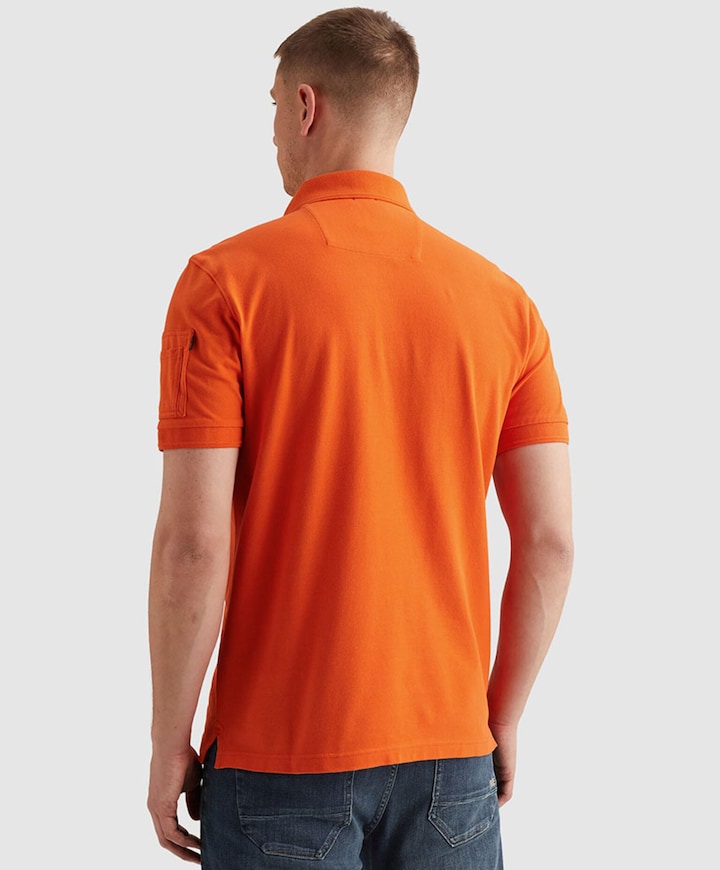 Heren polo oranje