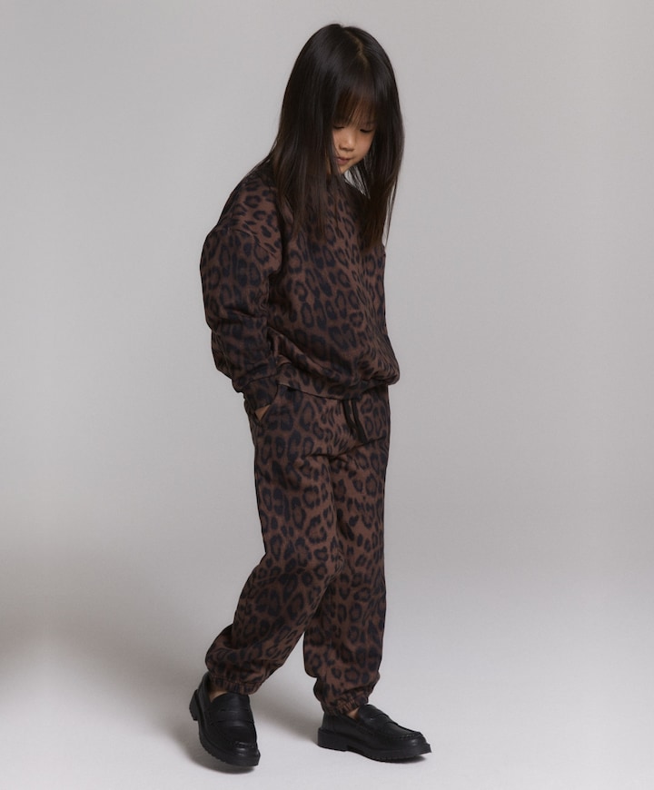 Meisjes sweater bruin