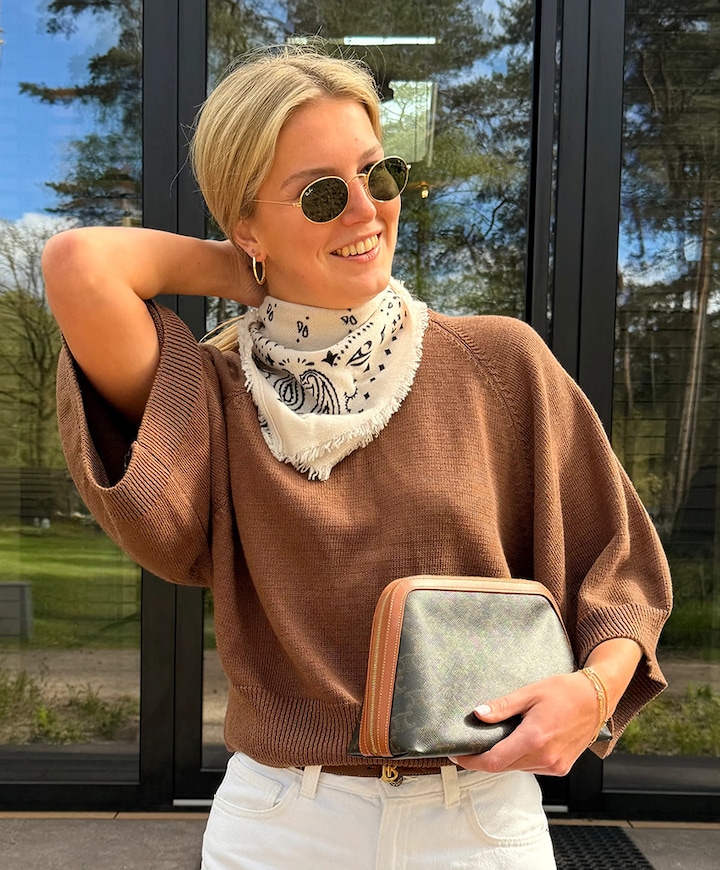 Dames sjaal beige