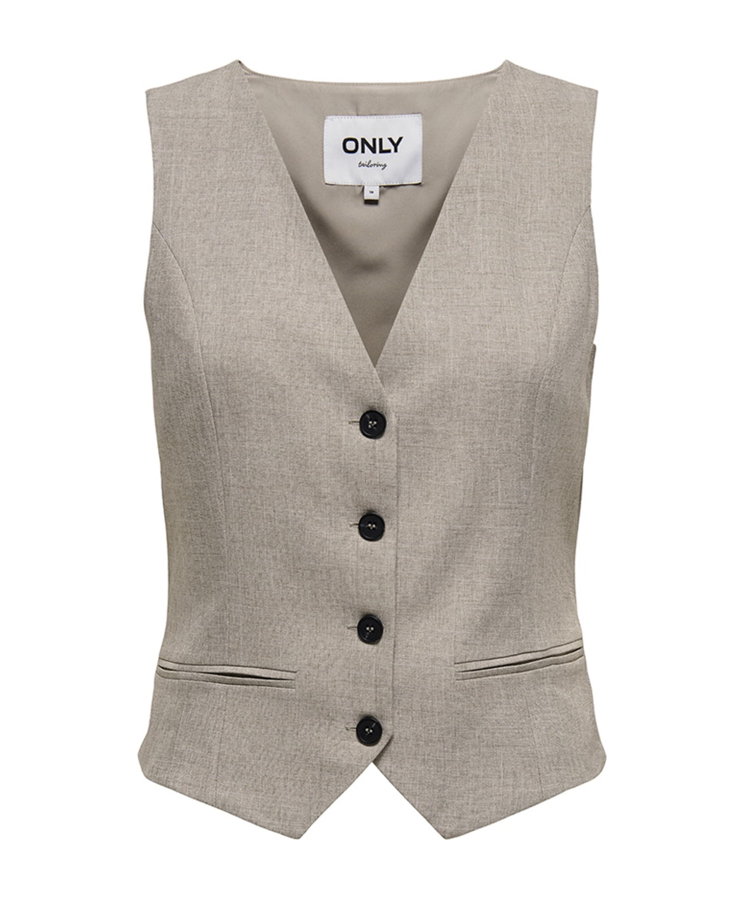 Dames gilet beige