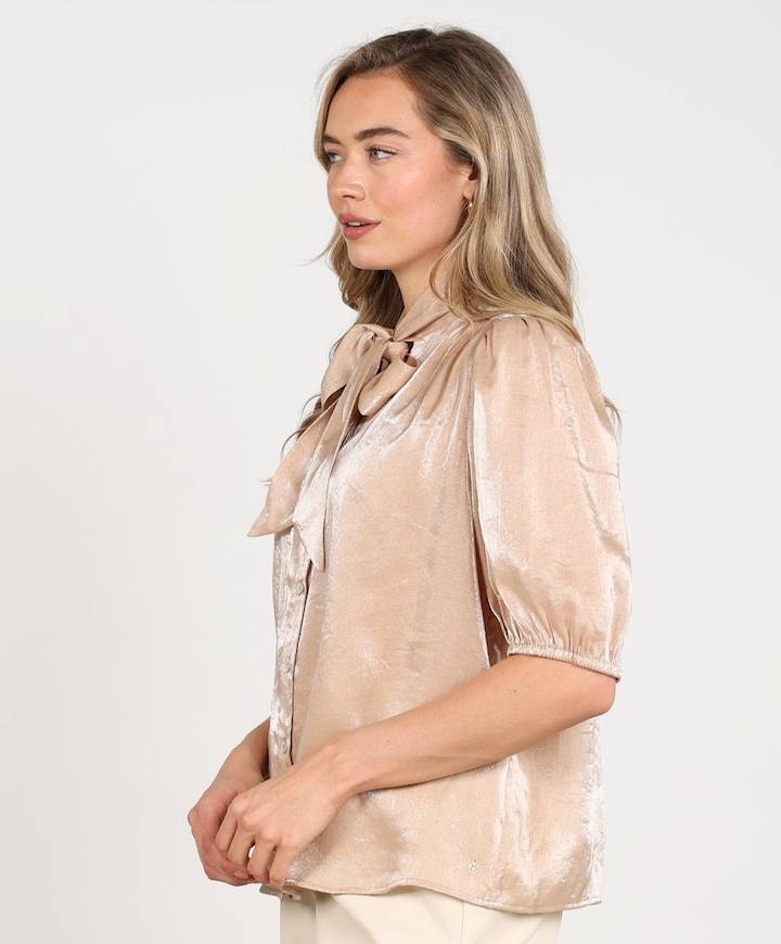 Dames blouse beige
