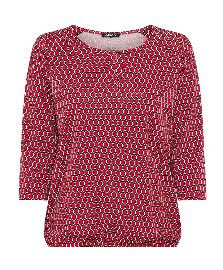 Dames longsleeve rood