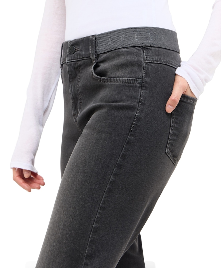 LARA SPORTY dames jeans grijs