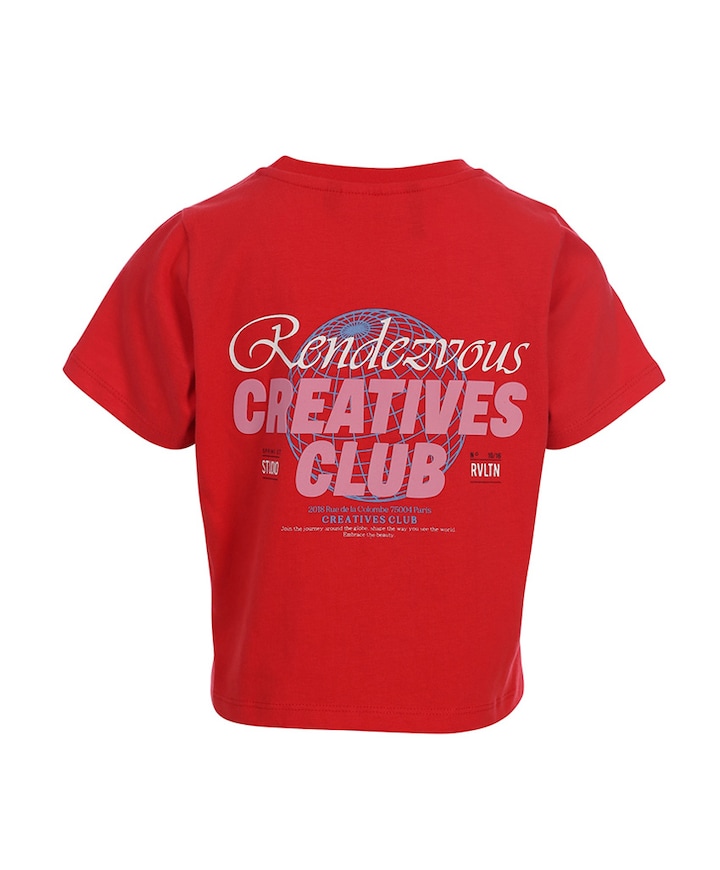 Meisjes t-shirt rood