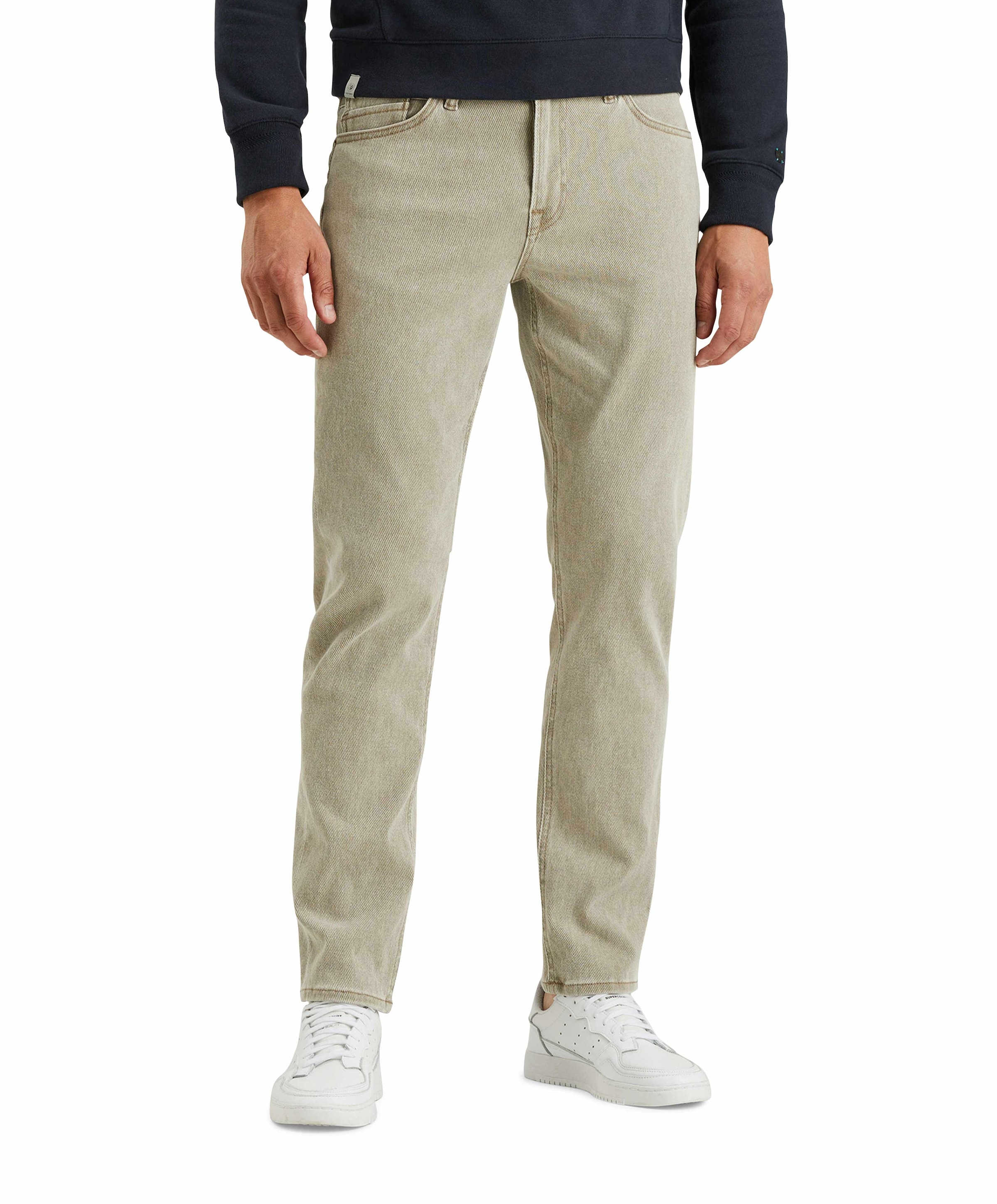 VALVER REGULAR BULL TWILL STRETCH heren jeans beige