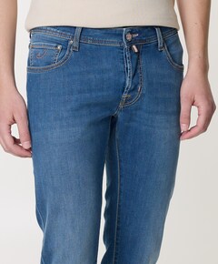 Nick Slim 5 pkt heren jeans blauw