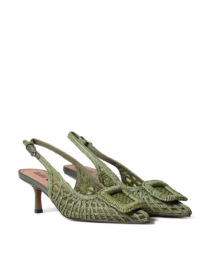 dames slingbacks groen