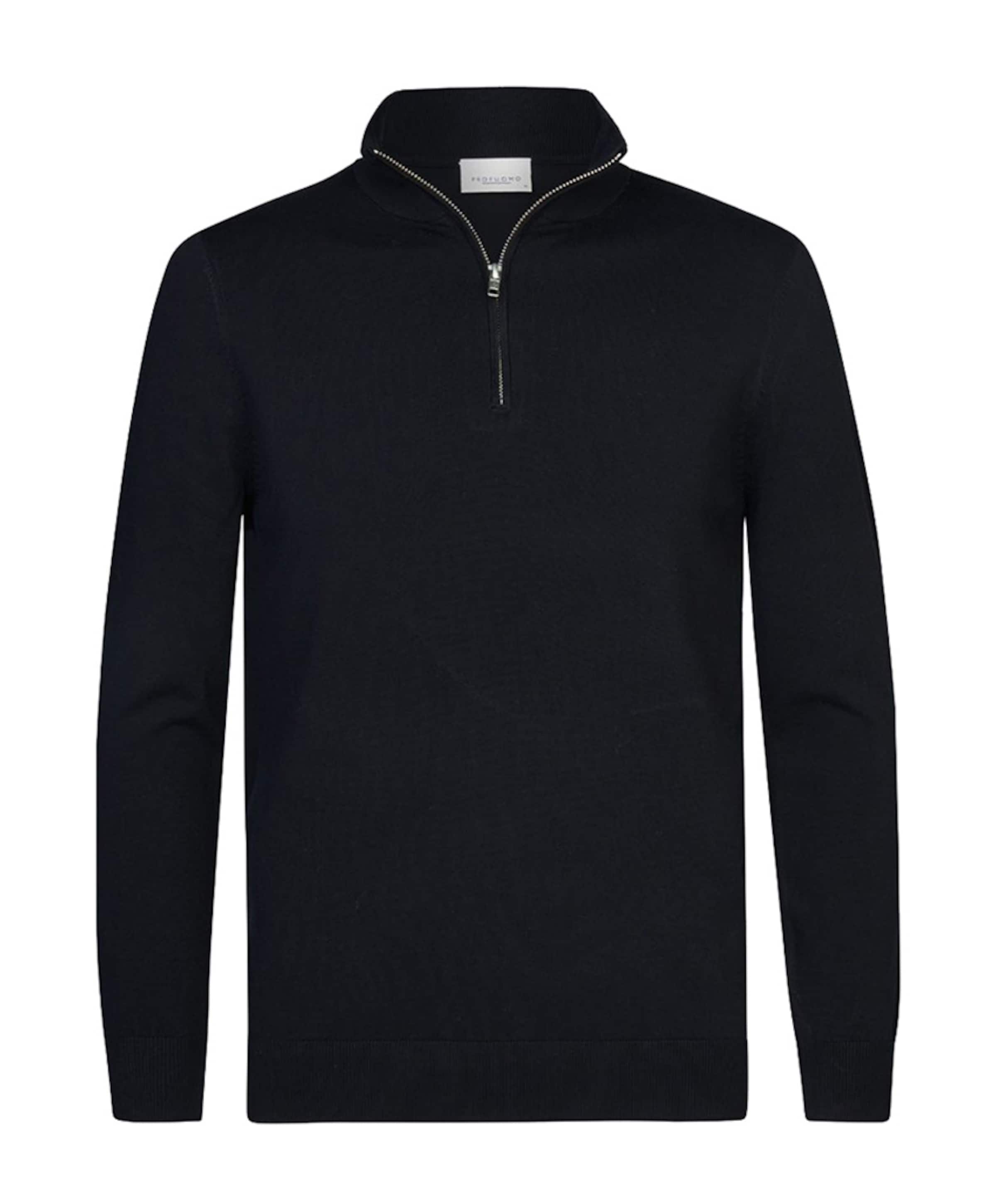 Trui met rits met rits blauw